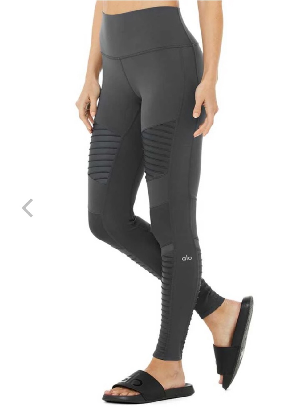 Alo Yoga High Waist Moto Legging In Black